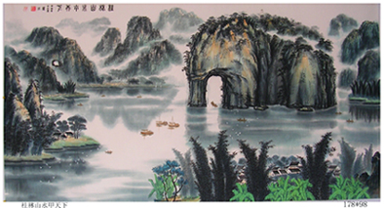 兰佐的作品“桂林山水甲天下”
